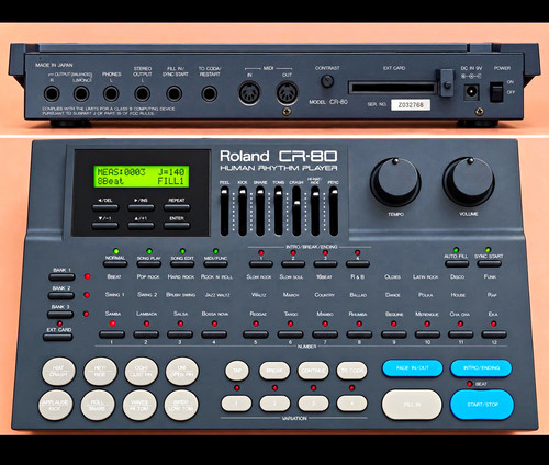 Roland drumcomputer mit - cr-80,